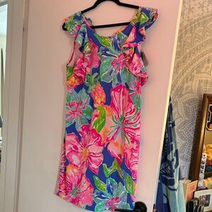 Lilly Pulitzer Esmeralda Dress in Blue and Pink